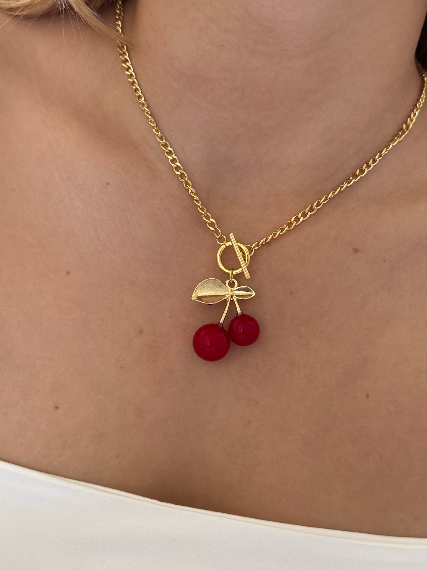 Cherry Red Necklace