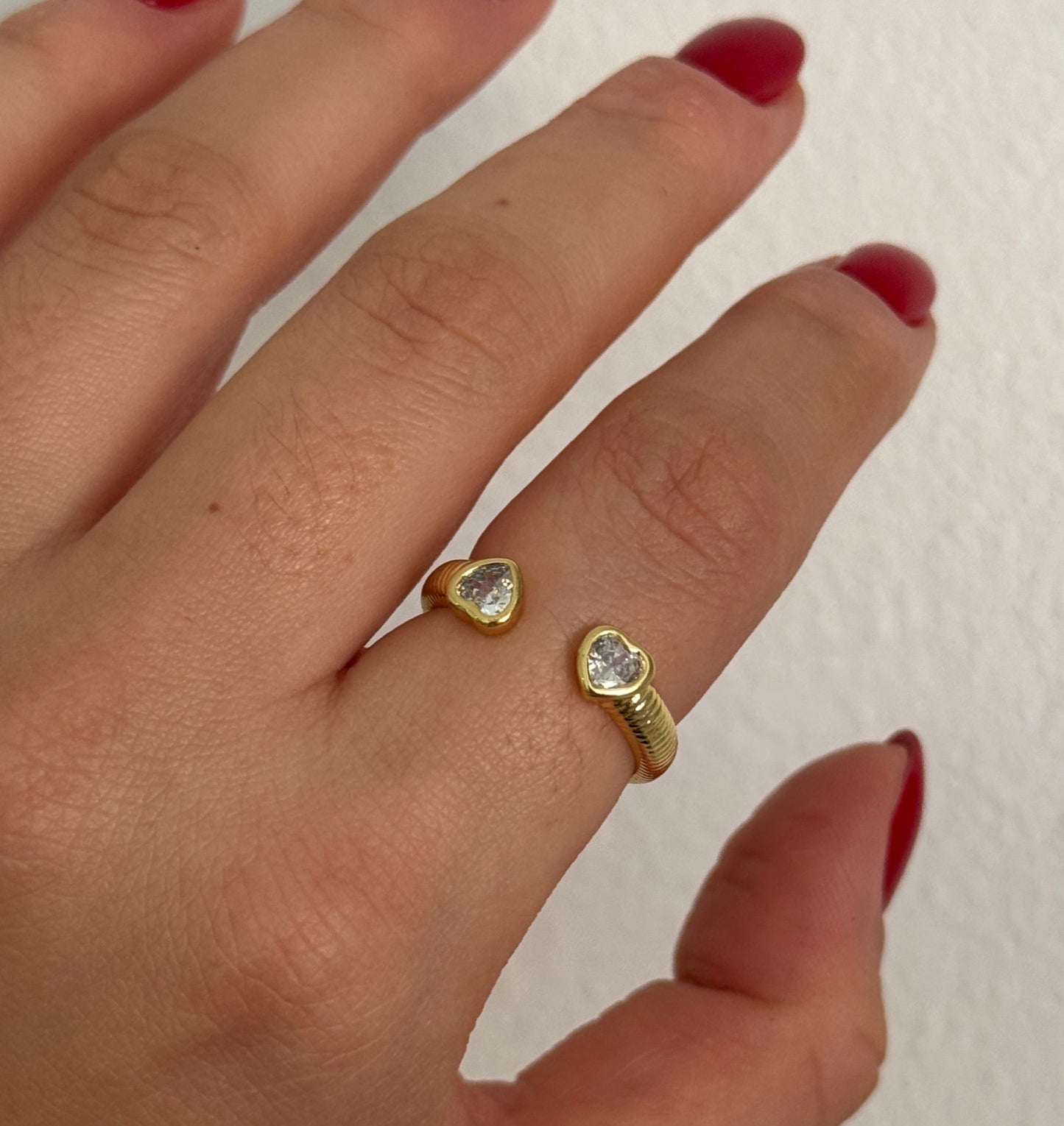 Two heart Ring