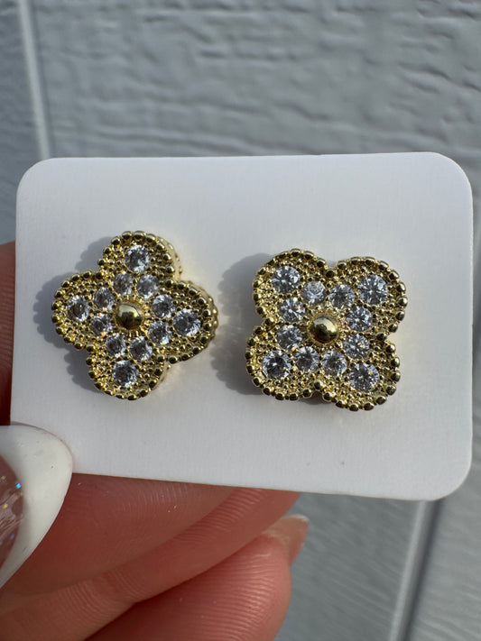 Daimond Clover Earrings