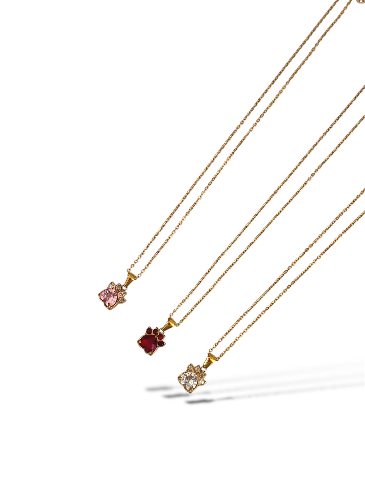 Dog Love Daimond Necklace